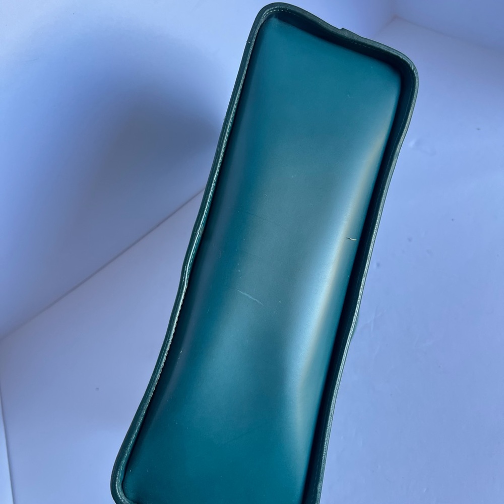 Teal Leather Tote by Lamarthe - Picture 8 of 12